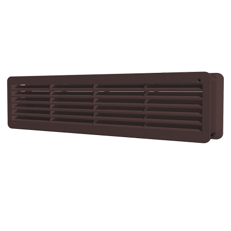 Решетка вентиляционная 450х90мм дверная коричневая ЭРА - фото 1 - id-p224295547