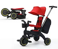 Детский трёхколёсный складной велосипед Trike IT ( красный)