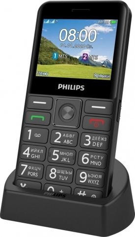 Мобильный телефон Philips Xenium E207 (черный) - фото 2 - id-p224295971
