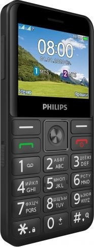 Мобильный телефон Philips Xenium E207 (черный) - фото 4 - id-p224295971
