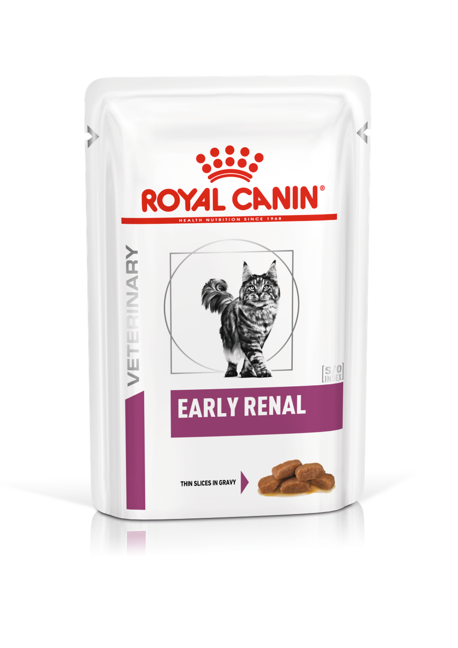 Влажный корм-диета Royal Canin Early Renal для кошек с почечной недостаточностью (в соусе) 85гр.
