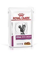 Royal Canin Renal влажный диетический корм с курицей (в соусе) для кошек, 85г., (Австрия)