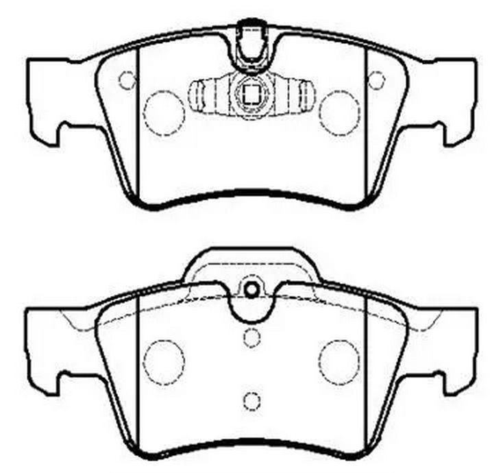 КОЛОДКИ ТОРМОЗНЫЕ MERCEDES ЗАДНИЕ (4ШТ.) HSB HP9949 - фото 1 - id-p224297607