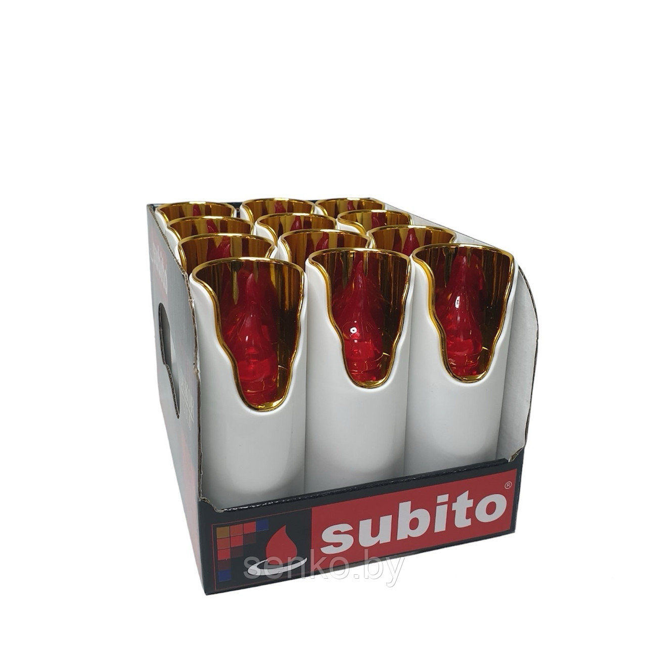 Электронная лампада Subito 344 красн. цвет - 12 шт. | 1 шт. - 6 руб.