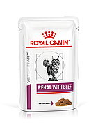 Royal Canin Renal влажный диетический корм с говядиной (в соусе) для кошек, 85г., (Австрия)