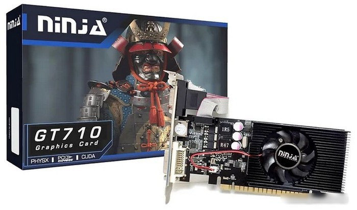 Видеокарта Sinotex Ninja GeForce GT 710 1GB DDR3 NF71NP013F - фото 2 - id-p224297417