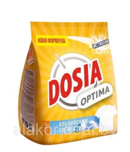 Порошок стиральный Optima Альпийская Свежесть 1,2 кг, DOSIA