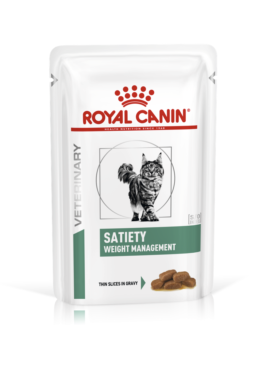 Влажный корм-диета Royal Canin Satiety Weight Managemel для снижения веса кошек (в соусе) 85гр.