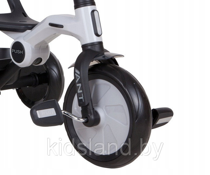 Детский трёхколёсный велосипед складной с ручкой управления Qplay Ant Plus( серый) - фото 5 - id-p224298204