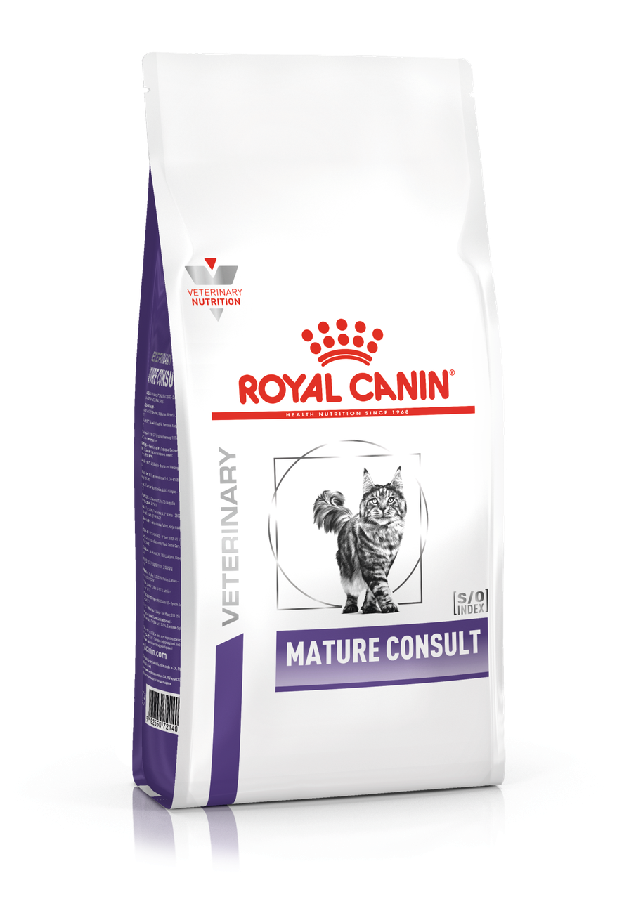 Royal Canin mature consult сухой корм диетический для взрослых котов и кошек, 0,4кг, (Франция) - фото 1 - id-p224298228