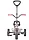 Детский трёхколёсный велосипед  складной с ручкой управления Qplay Ant Plus( розовый), фото 2