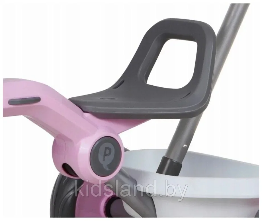 Детский трёхколёсный велосипед складной с ручкой управления Qplay Ant Plus( розовый) - фото 4 - id-p224298226