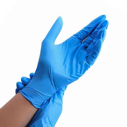 Перчатки нитриловые "Anso" голубые размер М 100шт/50пар