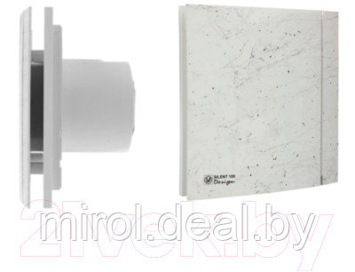 Вентилятор накладной Soler&Palau Silent-100 CZ Marble White Design - 4C / 5210612000 - фото 3 - id-p224299179