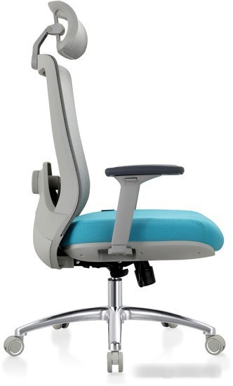 Кресло Evolution ERGO Prime Sky Blue (серый/бирюзовый) - фото 3 - id-p224299545