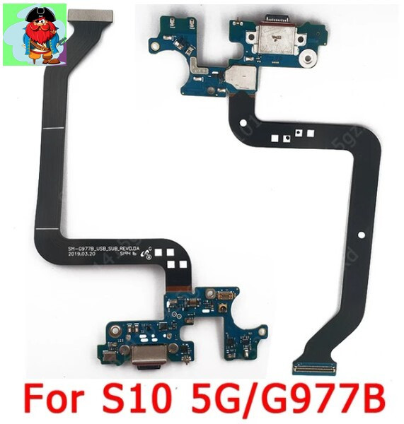 Нижняя плата для Samsung Galaxy S10 5G с разъемом зарядки - фото 1 - id-p224298883