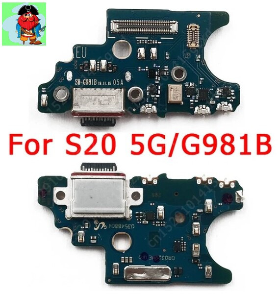 Нижняя плата для Samsung Galaxy S20 5G с разъемом зарядки - фото 1 - id-p224298885