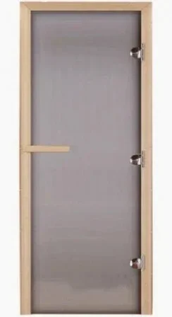 Дверь для сауны DoorWood "Теплое утро" 190х70 (сатин, коробка листва), фото 2