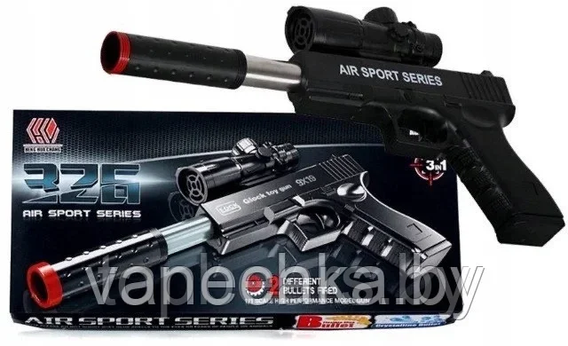 Пистолет AIR SPORT 326 пневматический, игрушечное оружие - фото 4 - id-p224301888