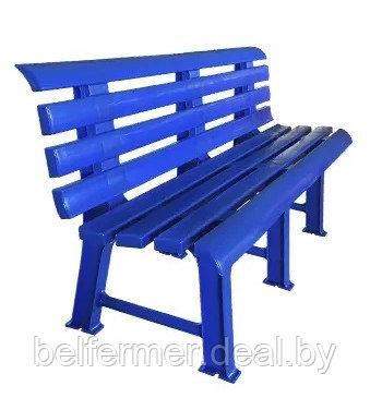 Пластиковая скамейка (синяя) - фото 1 - id-p224301942