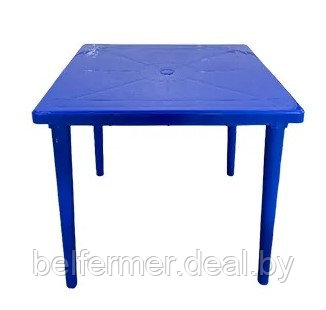 Пластиковый стол квадратный (синий) - фото 1 - id-p224301944