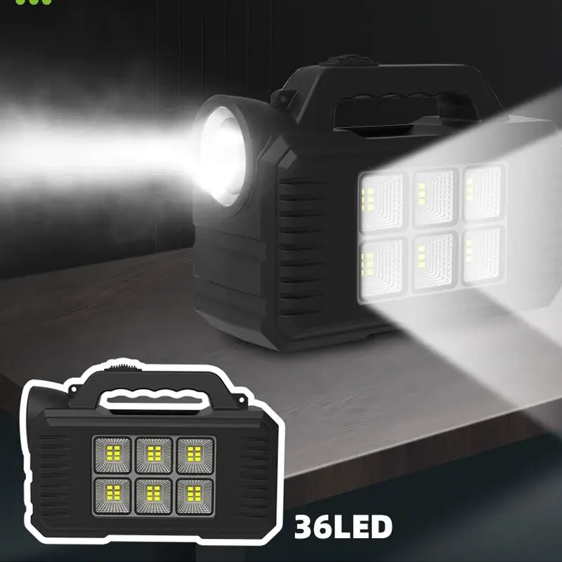 Многофункциональная кемпинговая осветительная зарядная станция Solar lighting system VR-77, 4000 мАч (USB - фото 4 - id-p224302170