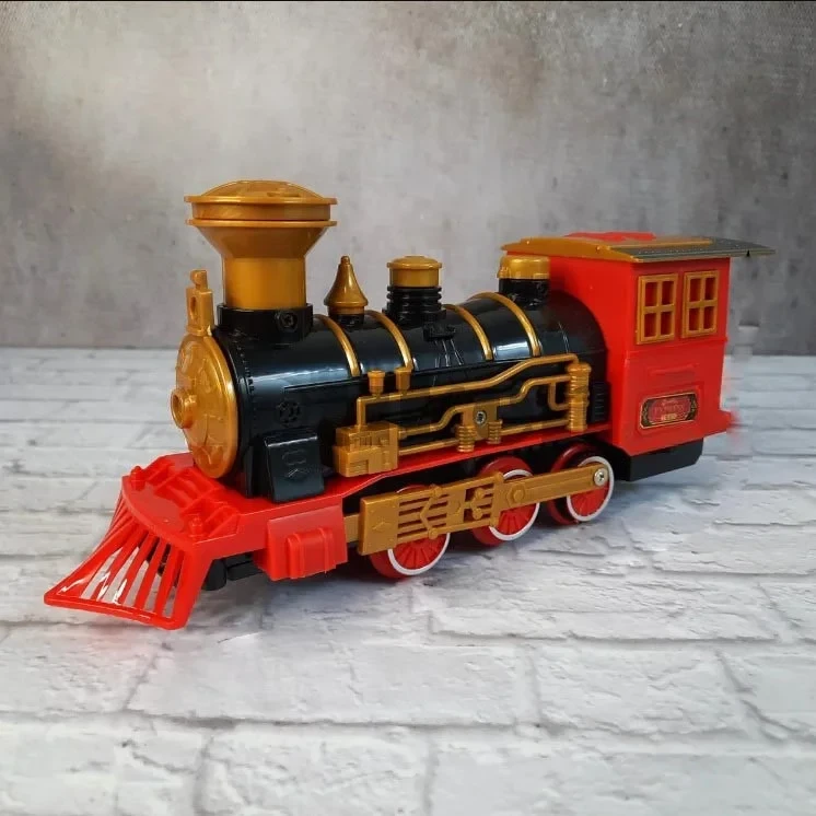 Игрушечный набор железная дорога с дымом c подсветкой и звуком Trains GD-209A - фото 4 - id-p224302195
