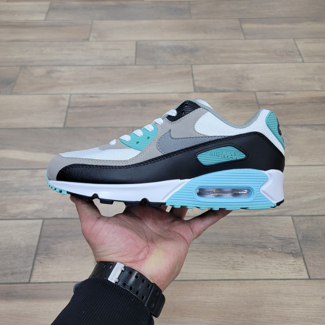 Кроссовки Nike Air Max 90 Gray Green Black