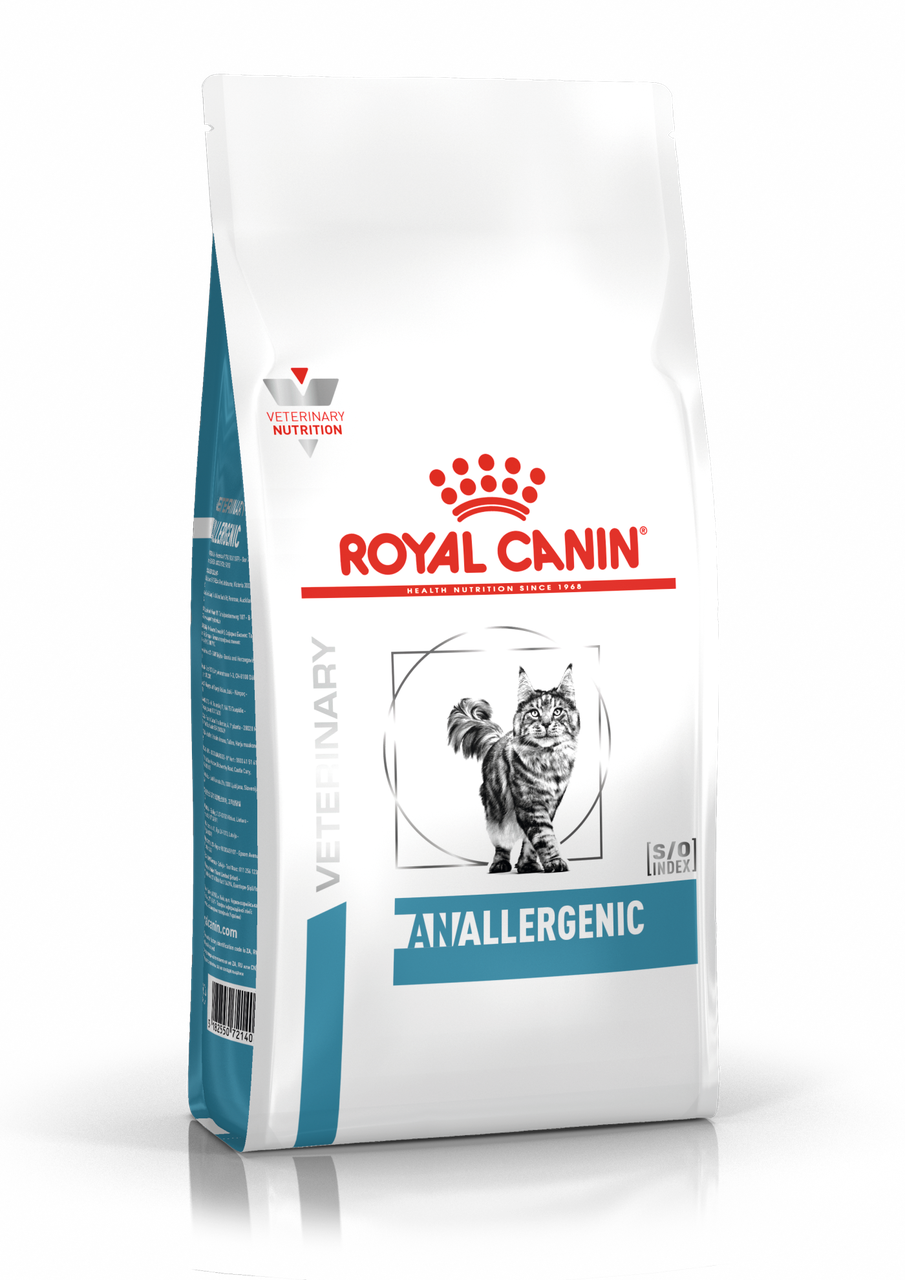 Сухой корм-диета Royal Canin Anallergenic для взрослых кошек с аллергической реакцией на корм 2кг.