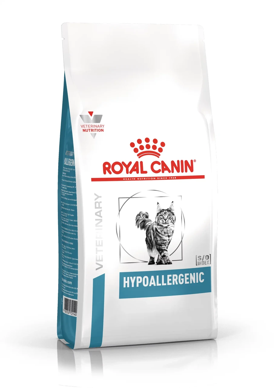 Сухой корм-диета Royal Canin Hypoallergenic для взрослых кошек при пищевой аллергии 500гр.