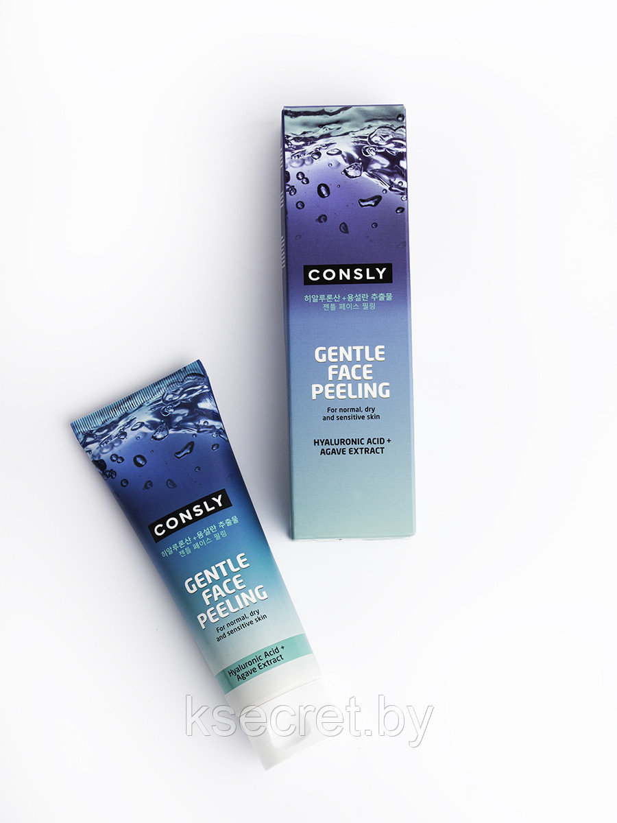 Отшелушивающий гель для деликатного очищения CONSLY Gentle Face Peeling with Hyaluronic Acid and Agave 120ml - фото 1 - id-p224303513