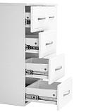 Комод Классик 60 с 4-мя ящиками Белый, 60,4 х 32,5 х 81,6 см, фото 4