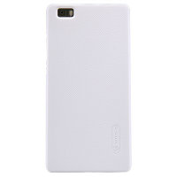 Пластиковый чехол с пленкой Nillkin Super Frosted Shield White для Huawei Ascend P8