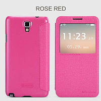 Полиуретановый чехол Nillkin Sparkle Leather Case Rose для Samsung N7505 Galaxy Note 3 Neo Dual