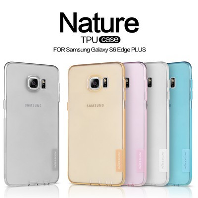 Силиконовый чехол Nillkin Nature TPU Case Blue для Samsung Galaxy S6 Edge Plus - фото 4 - id-p224303589