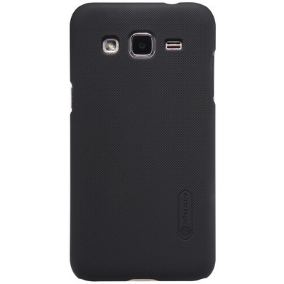 Пластиковый чехол с пленкой Nillkin Super Frosted Shield Black для Samsung Galaxy J2 - фото 1 - id-p224303590