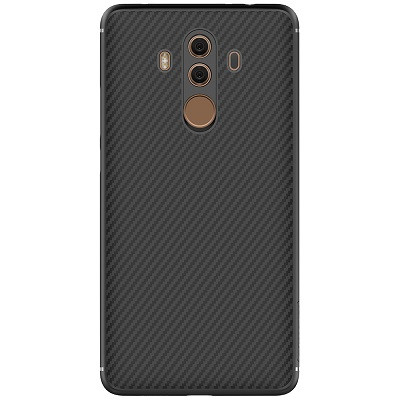 Пластиковый чехол Nillkin Synthetic Fiber черный (Black) для Huawei Mate 10 Pro - фото 1 - id-p224303644