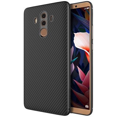 Пластиковый чехол Nillkin Synthetic Fiber черный (Black) для Huawei Mate 10 Pro - фото 3 - id-p224303644