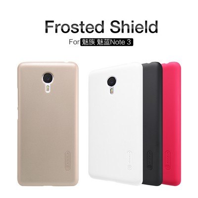 Пластиковый чехол с пленкой Nillkin Super Frosted Shield Gold для Meizu M3 Note - фото 4 - id-p224303613