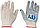 Перчатки трикотажные 1-2-Pro четырехнитевые, 10 класс, белые, фото 2