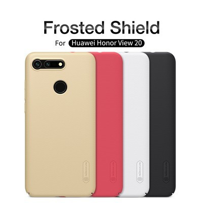 Пластиковый чехол с подставкой Nillkin Super Frosted Shield Золотой для Huawei Honor View 20 - фото 4 - id-p224303651