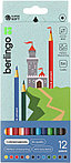 Карандаши цветные Berlingo SuperSoft «Замки» 12 цветов, длина 180 мм