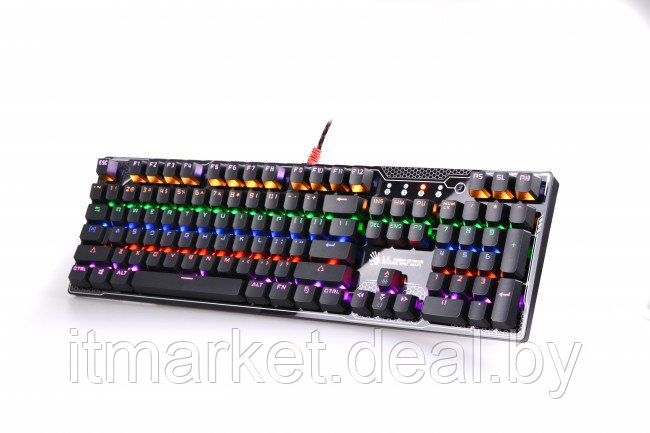Клавиатура A4Tech B810R Black (Механическая, LK Optic, LED-подсветка, Влагоустойчивость, USB) - фото 3 - id-p224303275