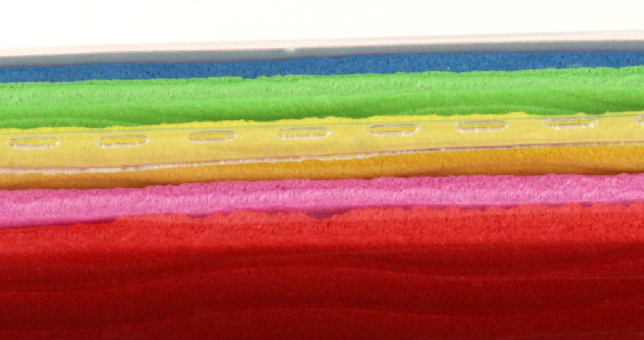 Набор цветной пористой резины (фоамиран) ArtSpace (волнистая фактура) А4, 5 цветов, 5 л., волнистая фактура