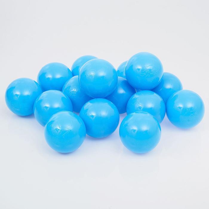 Шарики для сухого бассейна с рисунком, диаметр шара 7,5 см, набор 500 штук, цвет голубой - фото 1 - id-p224304065