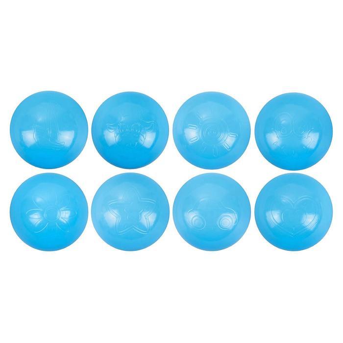 Шарики для сухого бассейна с рисунком, диаметр шара 7,5 см, набор 500 штук, цвет голубой - фото 3 - id-p224304065