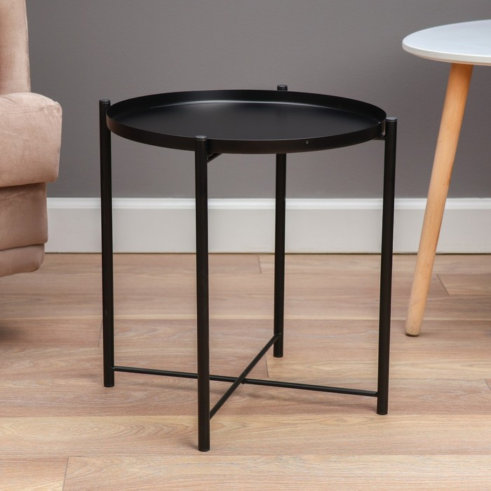Кофейный столик " Тиволи" YS-8339, черный 41,5х43 см - фото 2 - id-p224304010