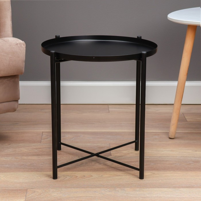 Кофейный столик " Тиволи" YS-8339, черный 41,5х43 см - фото 3 - id-p224304010