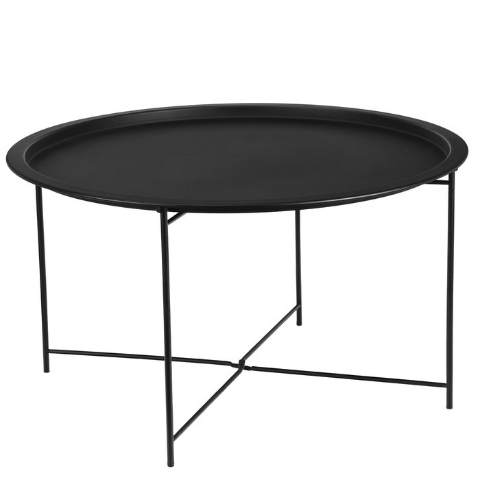 Кофейный столик " Уран" YS-8483-40, черный, стекло 70х40 см - фото 5 - id-p224304019