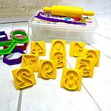 Набор Genio Kids Обучающий набор для лепки 22 элемента (геометрический фигуры, цифры), фото 5